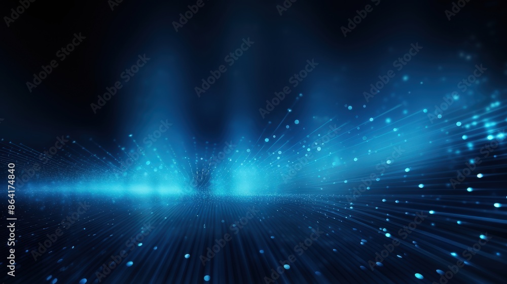Abstract Blue Lights with Lines and Dots Abstract Blue Lights with Lines and Dots