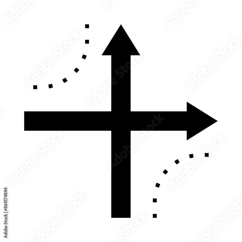 hyperbola plot icon, geometric frame symbol. silhouette vector isolated on white background. simple and modern design