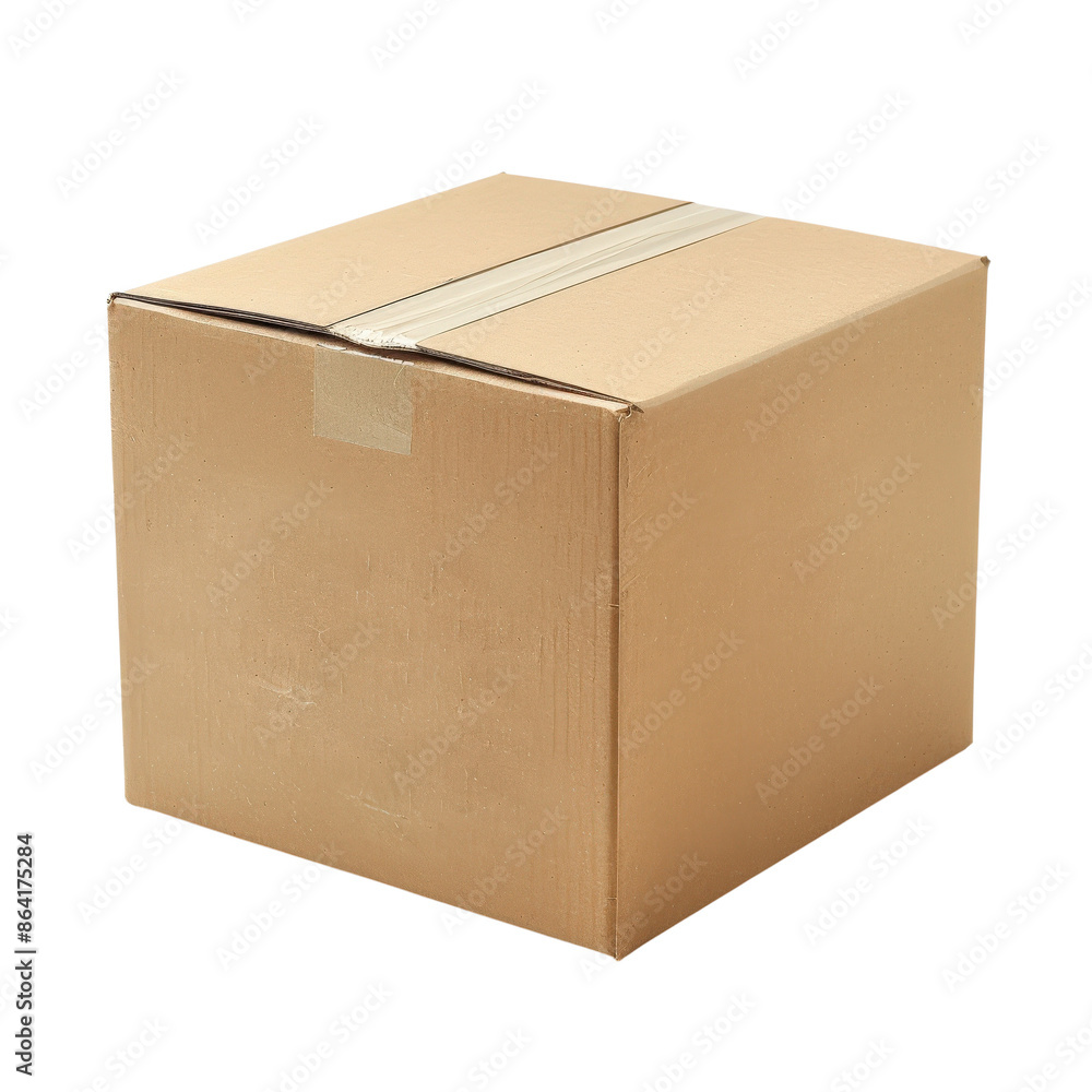 Cardboard box isolated on white background, perfect for packaging, shipping, and storage with plain and simple design. Cardboard box isolated on white background, perfect for packaging, shipping, and storage with plain and simple design.