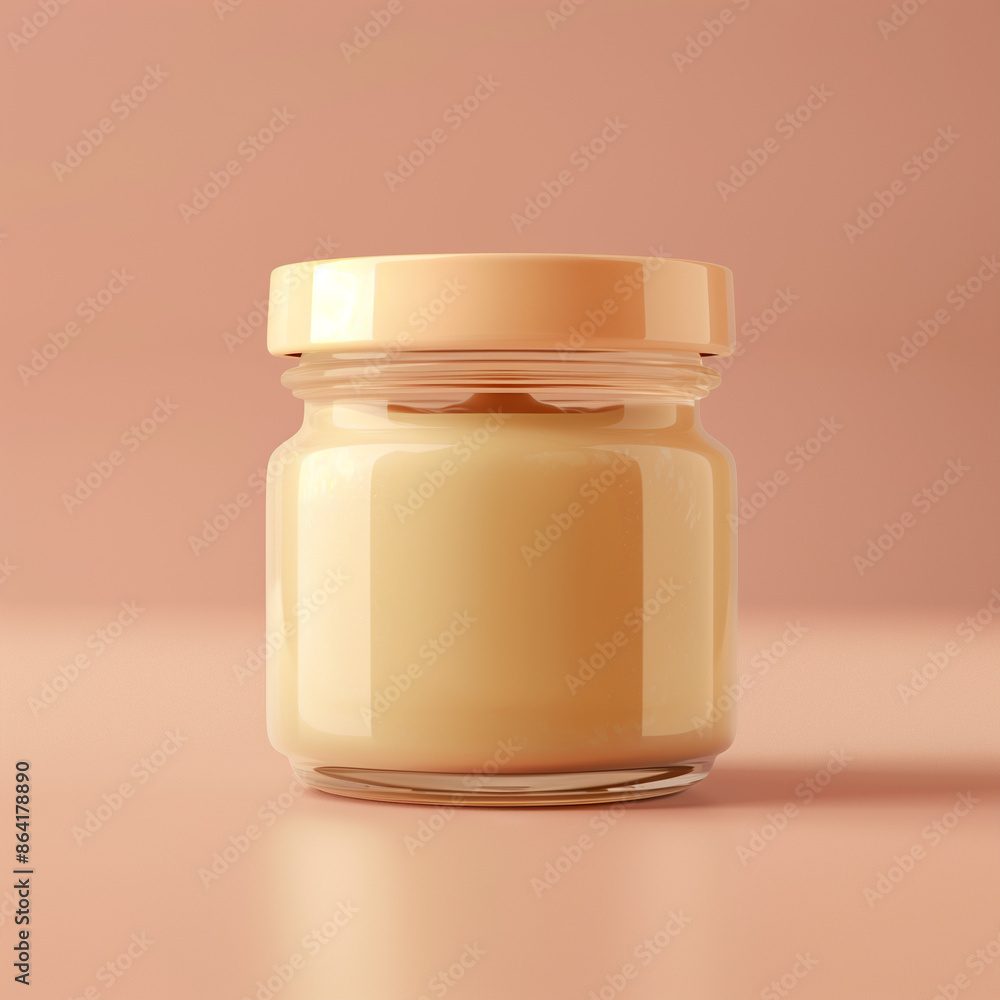 Sea moss gel glass jar mockup Sea moss gel glass jar mockup