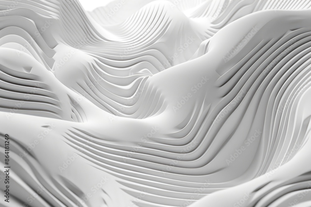 Abstract white and gray background for presentation and design with dynamic wavy lines, template for business banner Abstract white and gray background for presentation and design with dynamic wavy lines, template for business banner