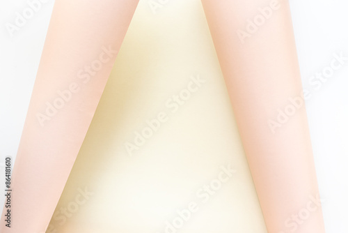 Sheet of paper with curled corners. Space for text,top view. Mock up