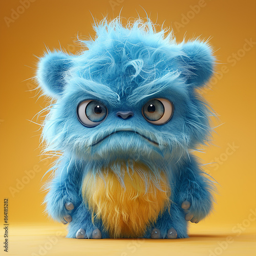 3d render shaggy cartoon character, generative ai