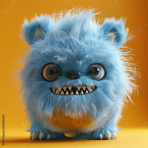 3d render shaggy cartoon character, generative ai