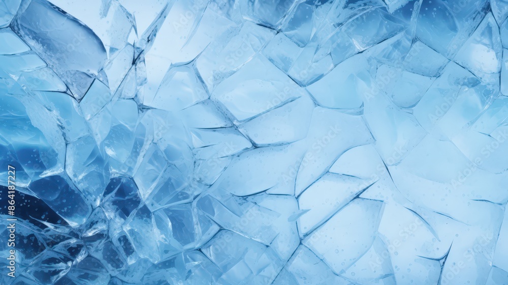Abstract Blue Ice Texture