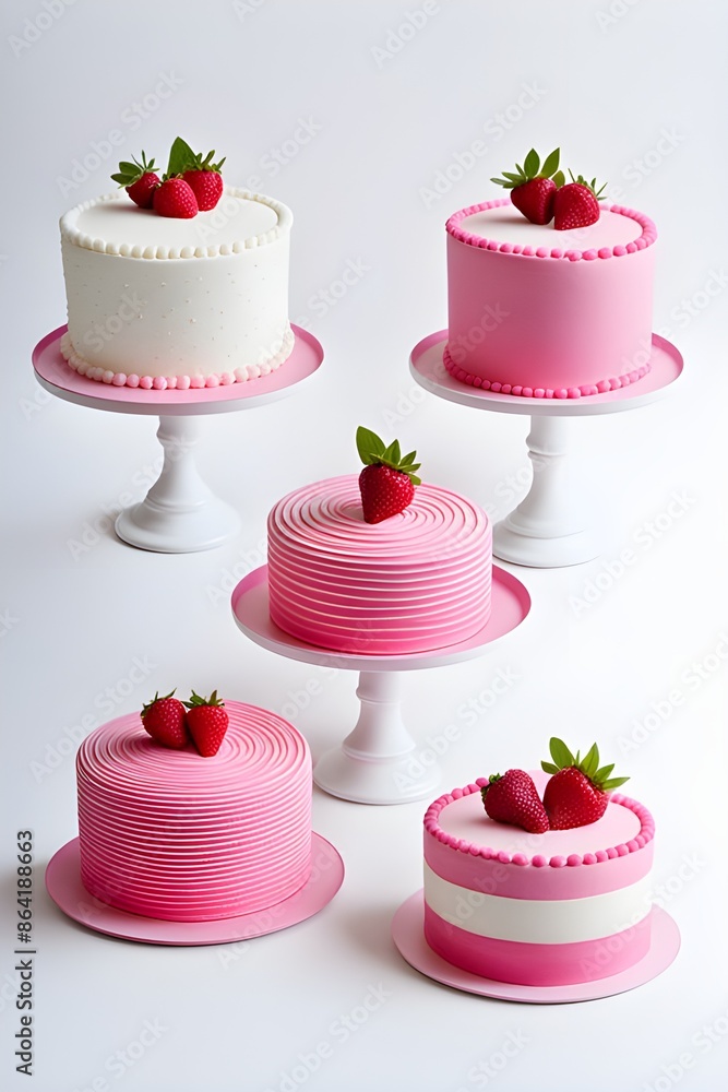 3D pink cake 3D pink cake
