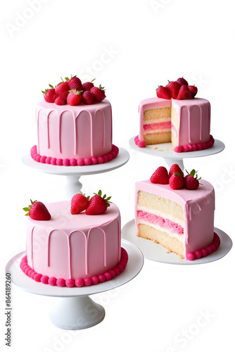 Wallpaper Mural 3D pink cake Torontodigital.ca