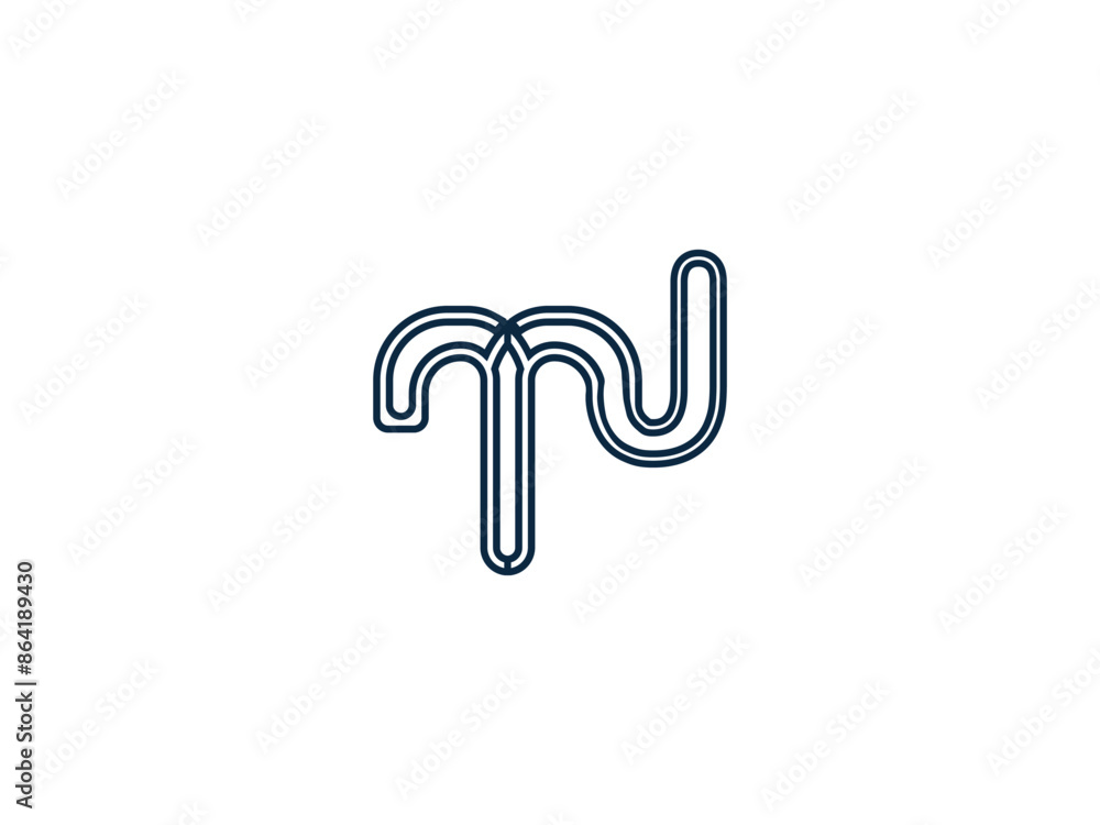 Obraz premium Creative business monogram logo design