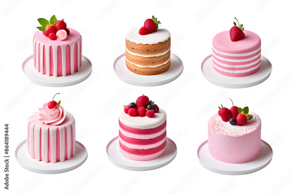 3D pink cake 3D pink cake