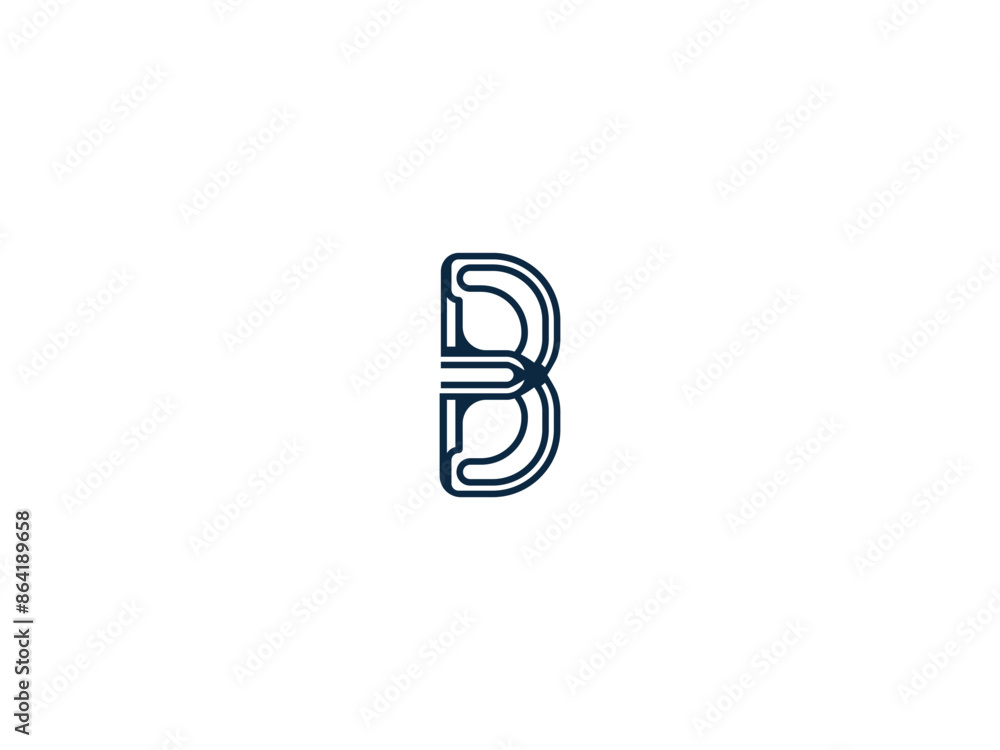 Obraz premium Creative business monogram logo design