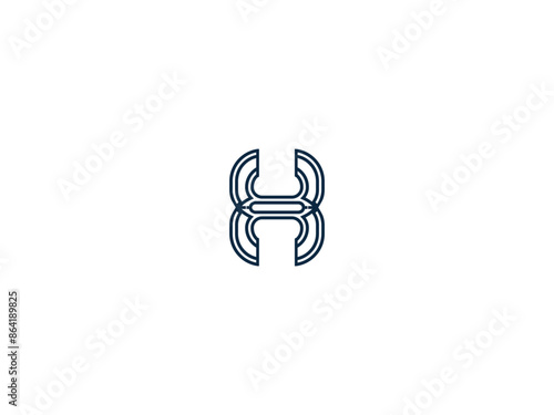 Creative H business monogram logo design