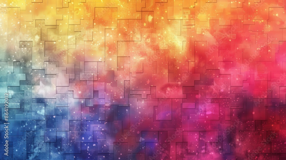 Abstract Pixelated Galaxy Wallpaper Abstract Pixelated Galaxy Wallpaper