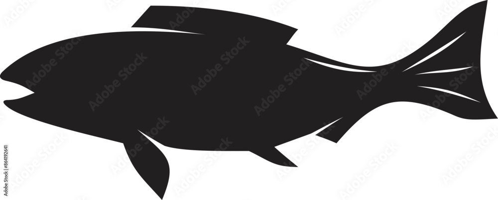 Fototapeta premium Fish Silhouette