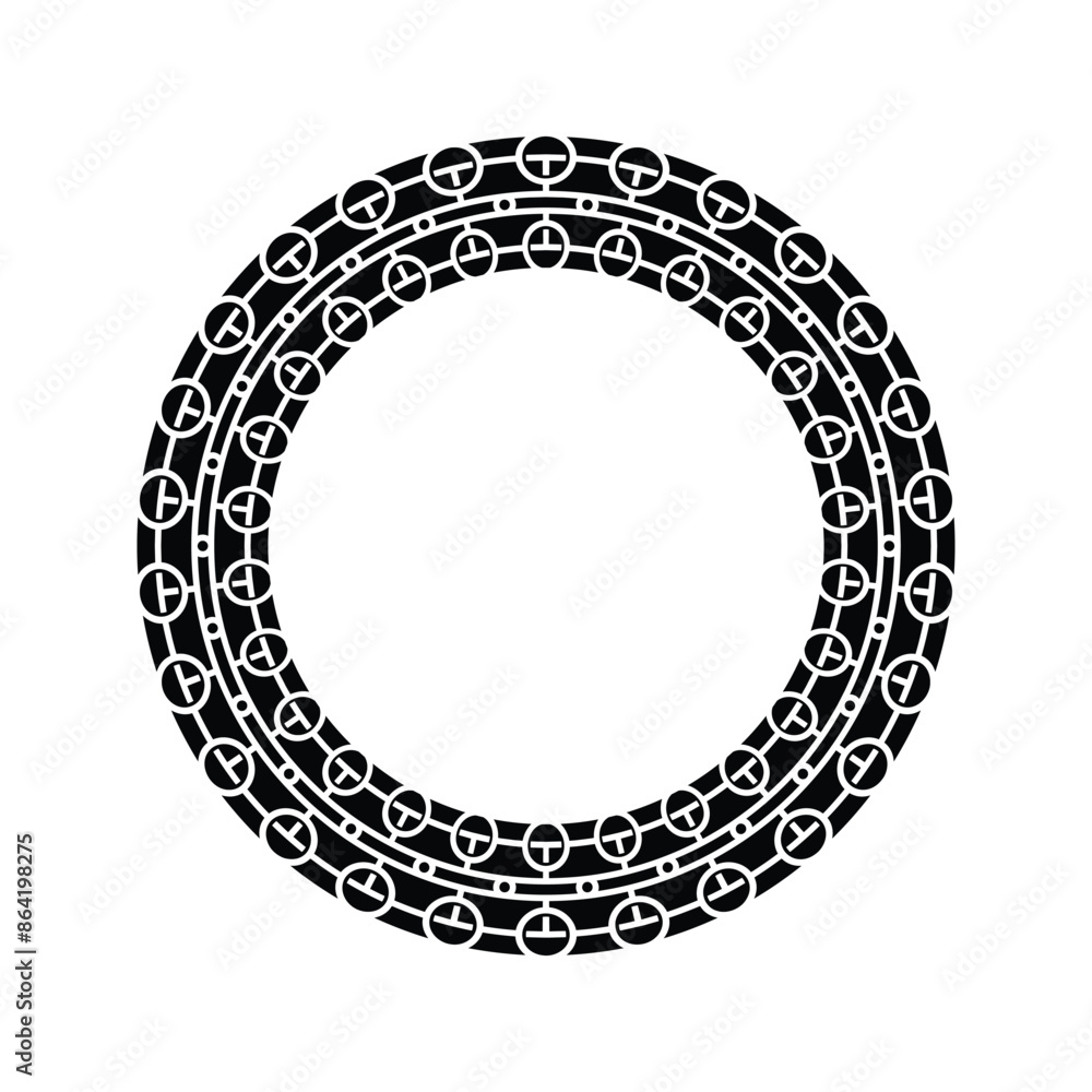 Ornamental pattern design circle frame. Ornamental Circular Knot Pattern. Border pattern design Ornamental pattern design circle frame. Ornamental Circular Knot Pattern. Border pattern design