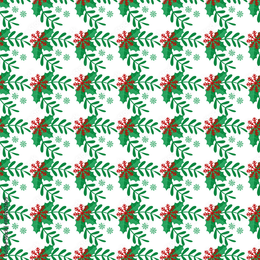 Scandinavian Christmas Seamless Vector Pattern Design Scandinavian Christmas Seamless Vector Pattern Design