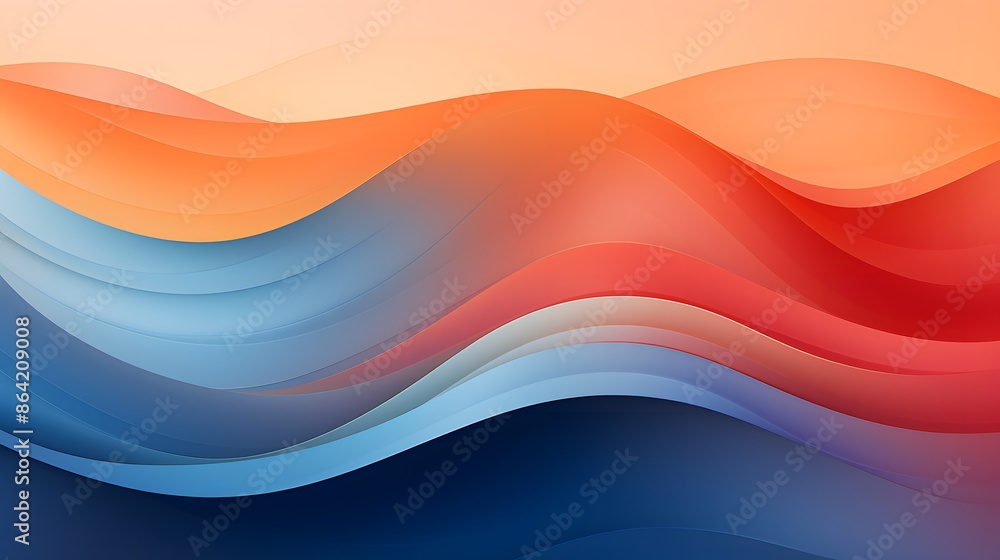 Colorful Abstract landscape with bold, wavy lines and geometric shapes in a gradient of warm and cool colors, creating a dynamic and energetic Colorful Abstract landscape with bold, wavy lines and geometric shapes in a gradient of warm and cool colors, creating a dynamic and energetic