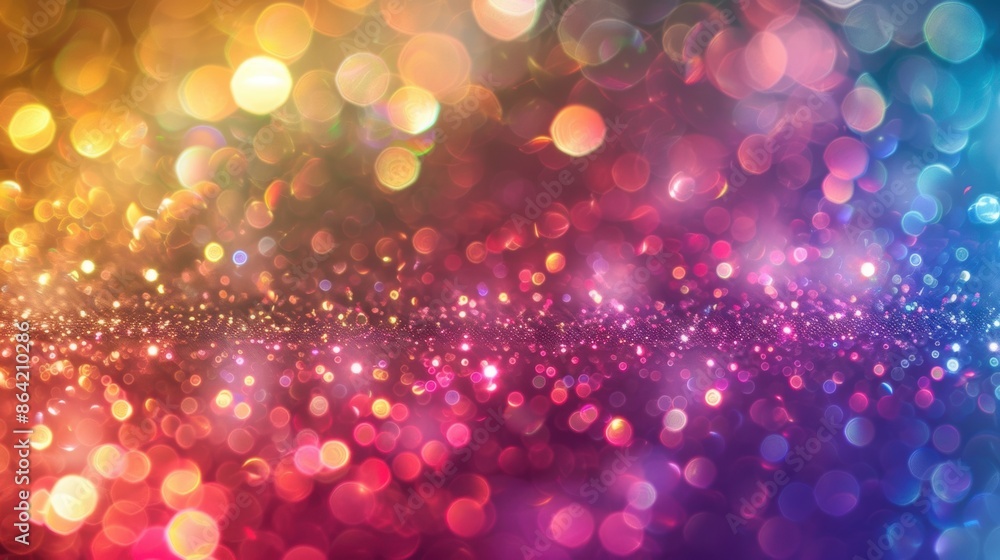 A mesmerizing array of bokeh lights creating a colorful gradient effect, perfect for festive, celebratory, or abstract backgrounds. A mesmerizing array of bokeh lights creating a colorful gradient effect, perfect for festive, celebratory, or abstract backgrounds.