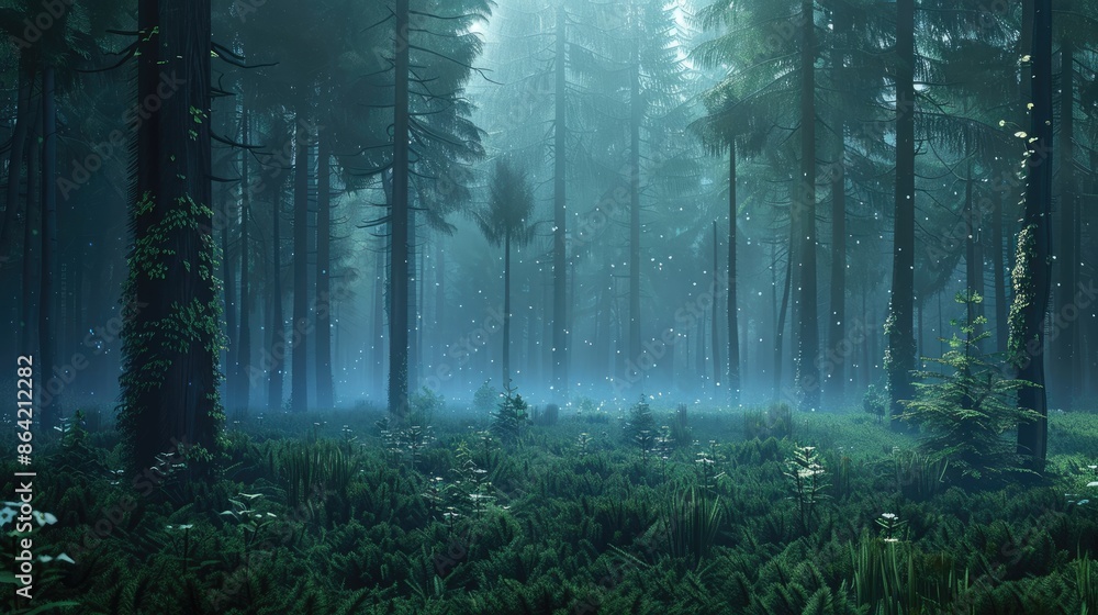 Fototapeta premium Misty Forest