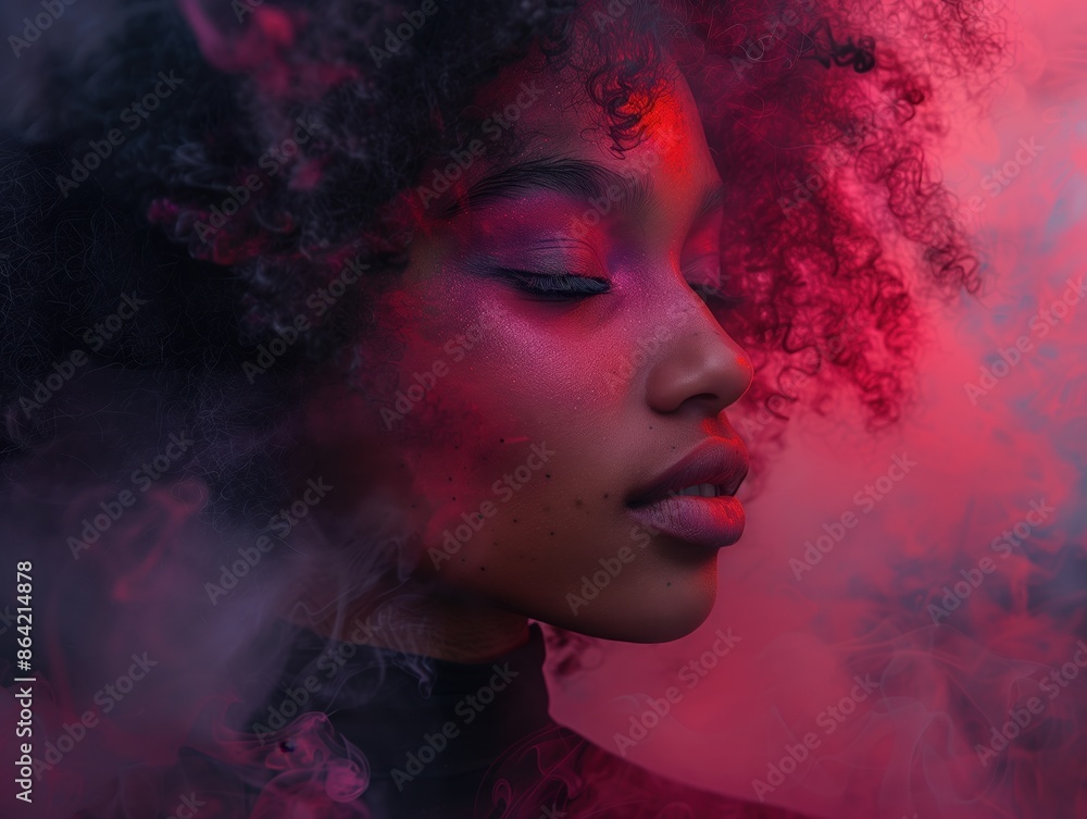 Abstract portrait digital artwork Abstract portrait digital artwork