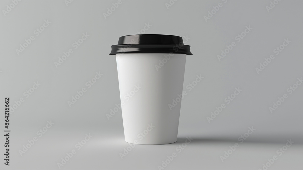 White paper cup. White paper cup.
