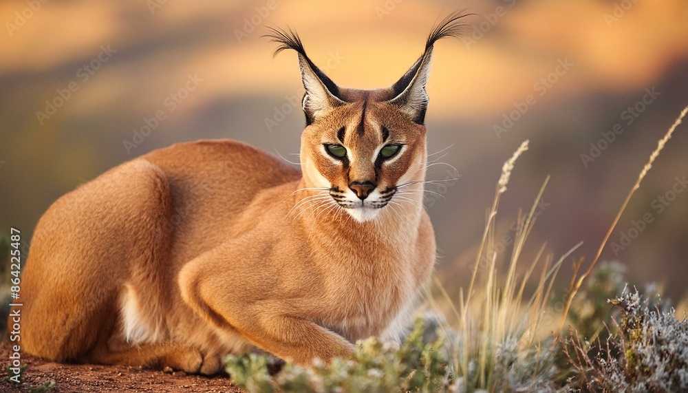 Wild Elegance: Caracal Lynx Roaming the Wilderness Wild Elegance: Caracal Lynx Roaming the Wilderness