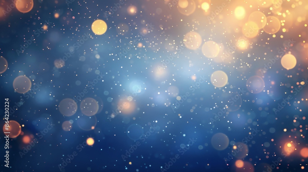 Obraz premium Ethereal background with delicate fairy lights and golden light effects inspired by parties
