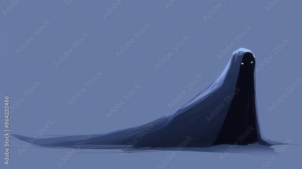 black and white ghost with a veil on black and white ghost with a veil on
