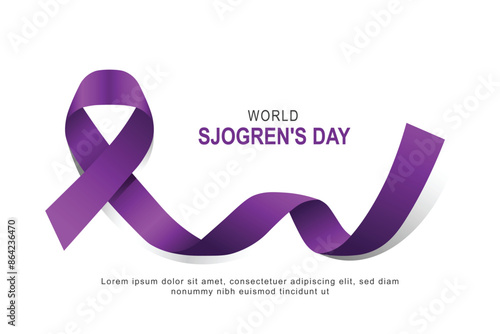 World Sjogrens Day background.
