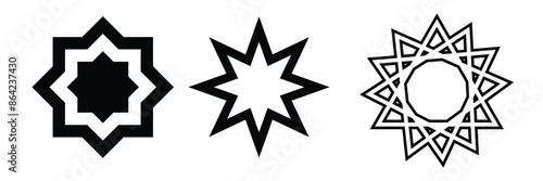 Bahai icon. isolated Bahai icon vector illustration from religion collection. editable sing symbol can be use for web site and mobile app on white background.