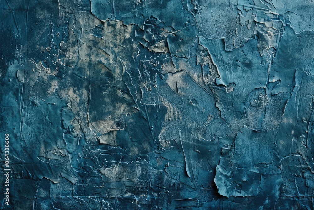 Textured background of a grunge steel blue plaster wall Textured background of a grunge steel blue plaster wall