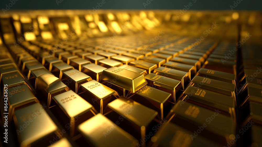 Fototapeta premium gold bars