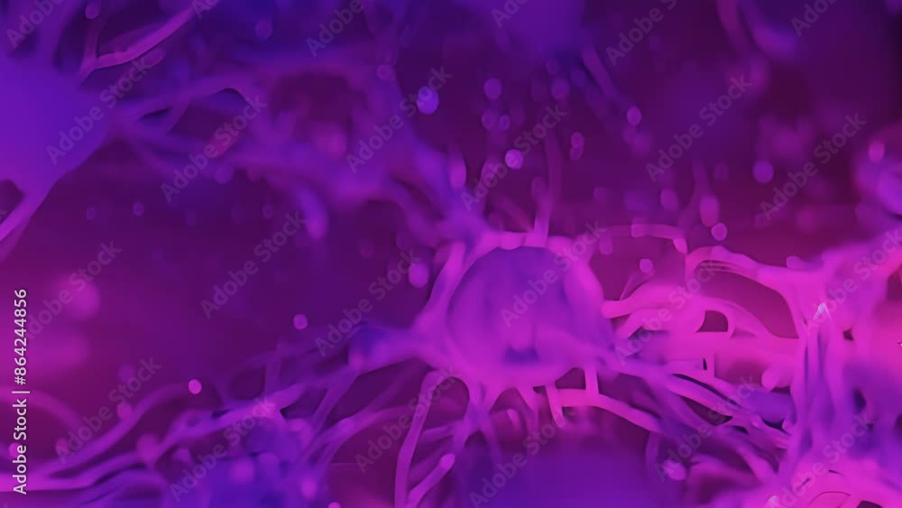 Dark field microscopy animation of endothelial cells undergoing apoptosis a programmed cell death process important in regulating vessel growth and development.