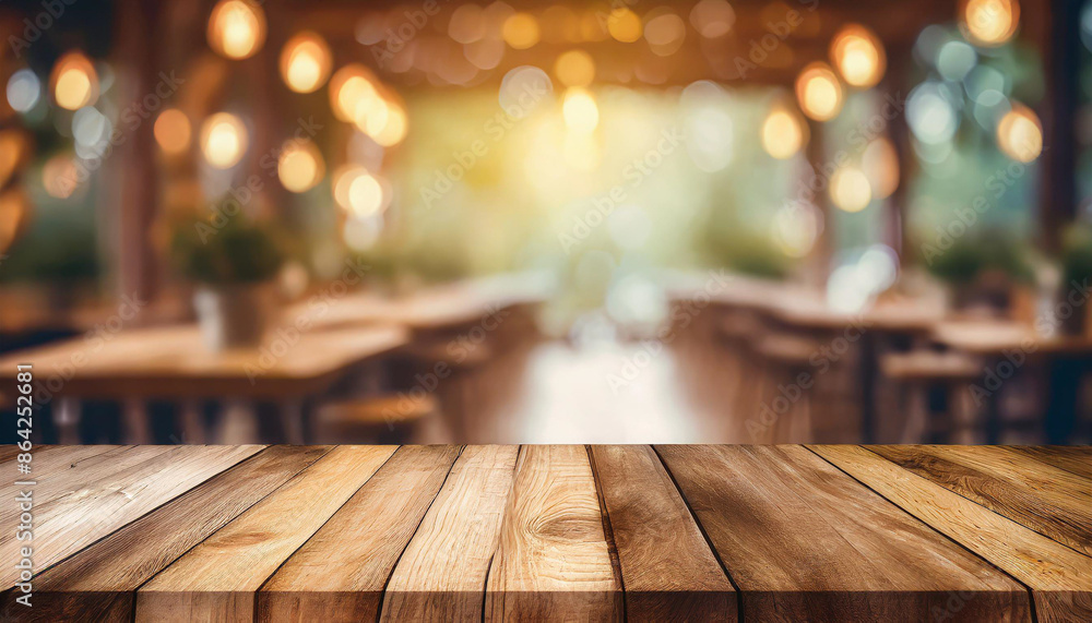Wooden board empty table in front of blurred background Perspective brown wood over blur in coffee shop or cafe and restaurant- can be used for display or montage your products Wooden board empty table in front of blurred background Perspective brown wood over blur in coffee shop or cafe and restaurant- can be used for display or montage your products