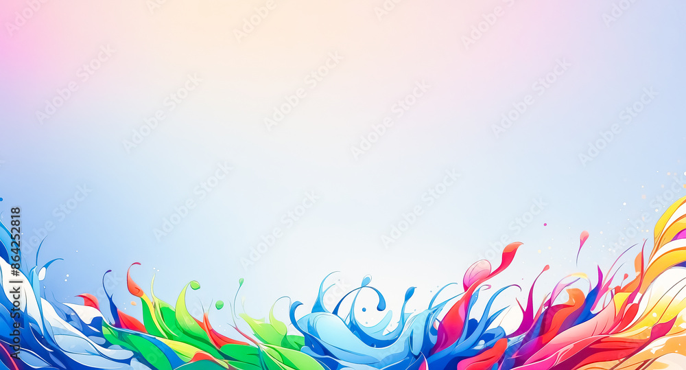 Fototapeta premium Abstract Colorful Background with Splashes of Paint