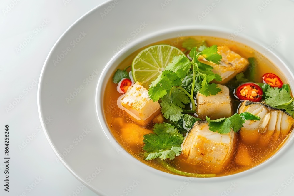 Scrumptious Catfish Soup with Aromatic Ingredients Scrumptious Catfish Soup with Aromatic Ingredients