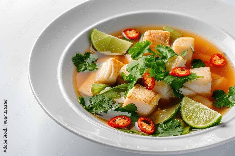 Vibrant Catfish Soup with Cilantro and Lime Vibrant Catfish Soup with Cilantro and Lime