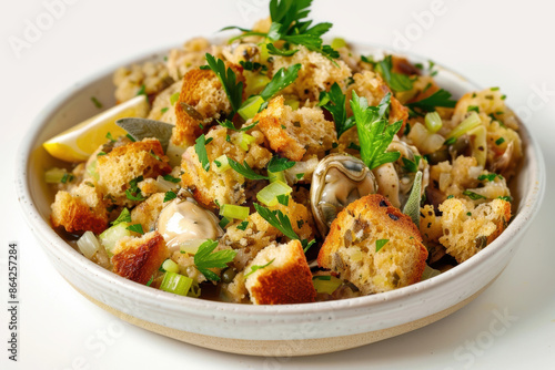 Cathy Ballou Grandmother's Oyster Dressing: A Rustic and Aromatic Feast photo