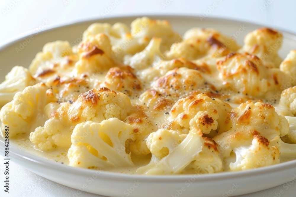 Savory Cauliflower Gratin with Crispy Golden Crust Savory Cauliflower Gratin with Crispy Golden Crust