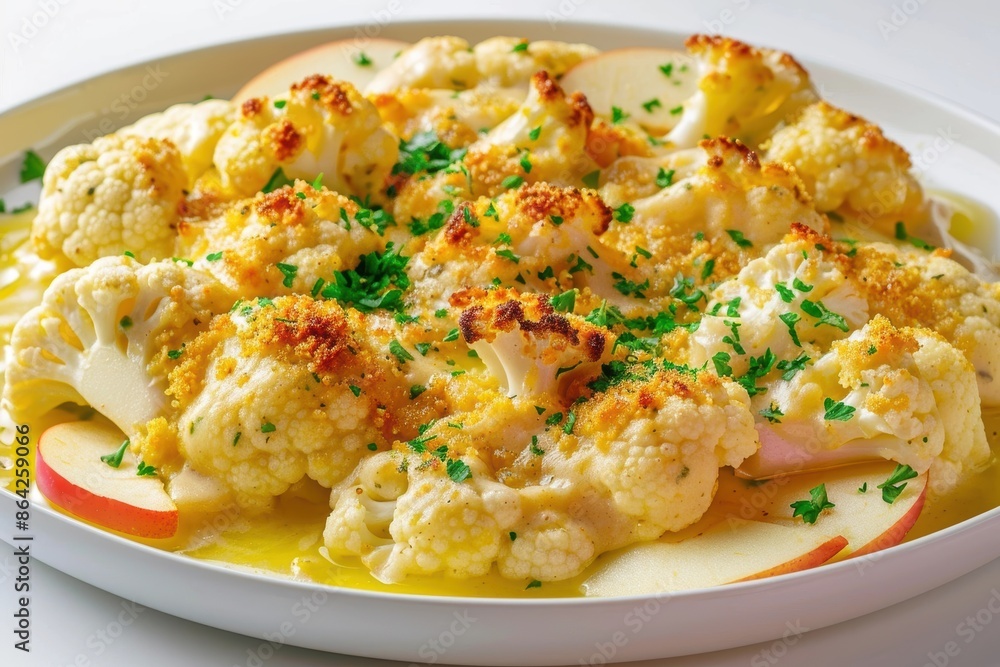 Elegant Cauliflower Gratin with Creamy Garlic Sauce Elegant Cauliflower Gratin with Creamy Garlic Sauce