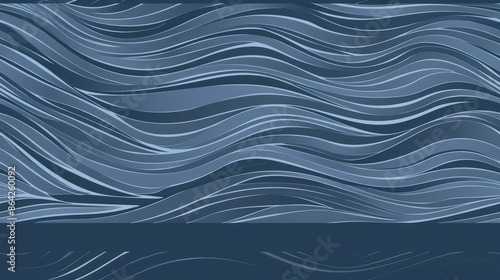 Abstract Wavy Blue Background