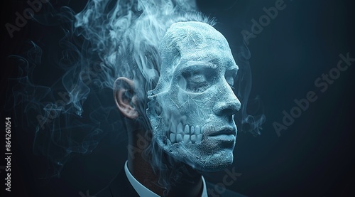 portrait of a man with a cigarette