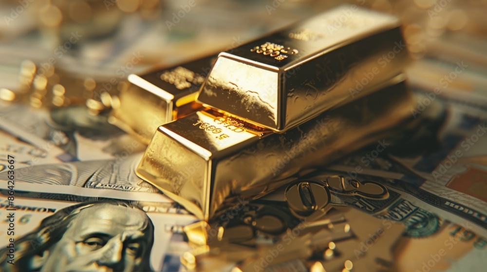 Golden Opportunity: Businessman's Firm Grip on Prosperity as Gold Prices Soar - A Symbol of Wealth and Investment Success