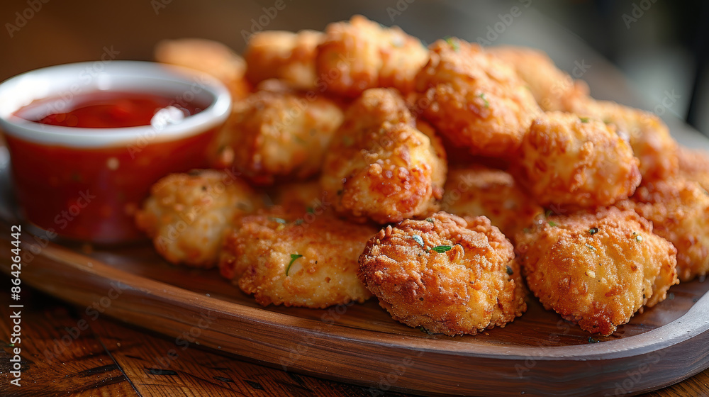 Crispy Fried Cheese Curds with Marinara Sauce Crispy Fried Cheese Curds with Marinara Sauce