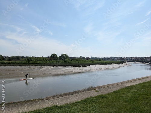 The River Colne at Rowhedge in Essex photo