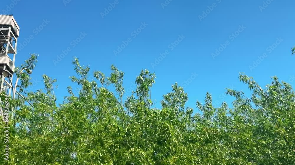 Grain elevator against a blue sky. Grain elevator against a blue sky.