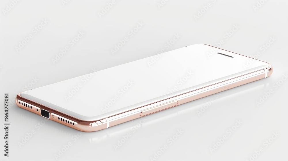 Premium metallic mobile phone, angled slightly on a clean white background, excellent for high-resolution mockups, advertisements, and commercial design Premium metallic mobile phone, angled slightly on a clean white background, excellent for high-resolution mockups, advertisements, and commercial design