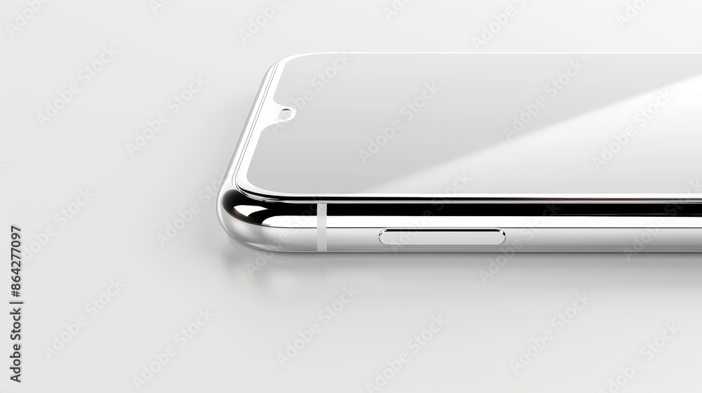 Premium metallic mobile phone, angled slightly on a clean white background, excellent for high-resolution mockups, advertisements, and commercial design Premium metallic mobile phone, angled slightly on a clean white background, excellent for high-resolution mockups, advertisements, and commercial design