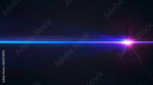 Abstract Blue and Pink Light Burst