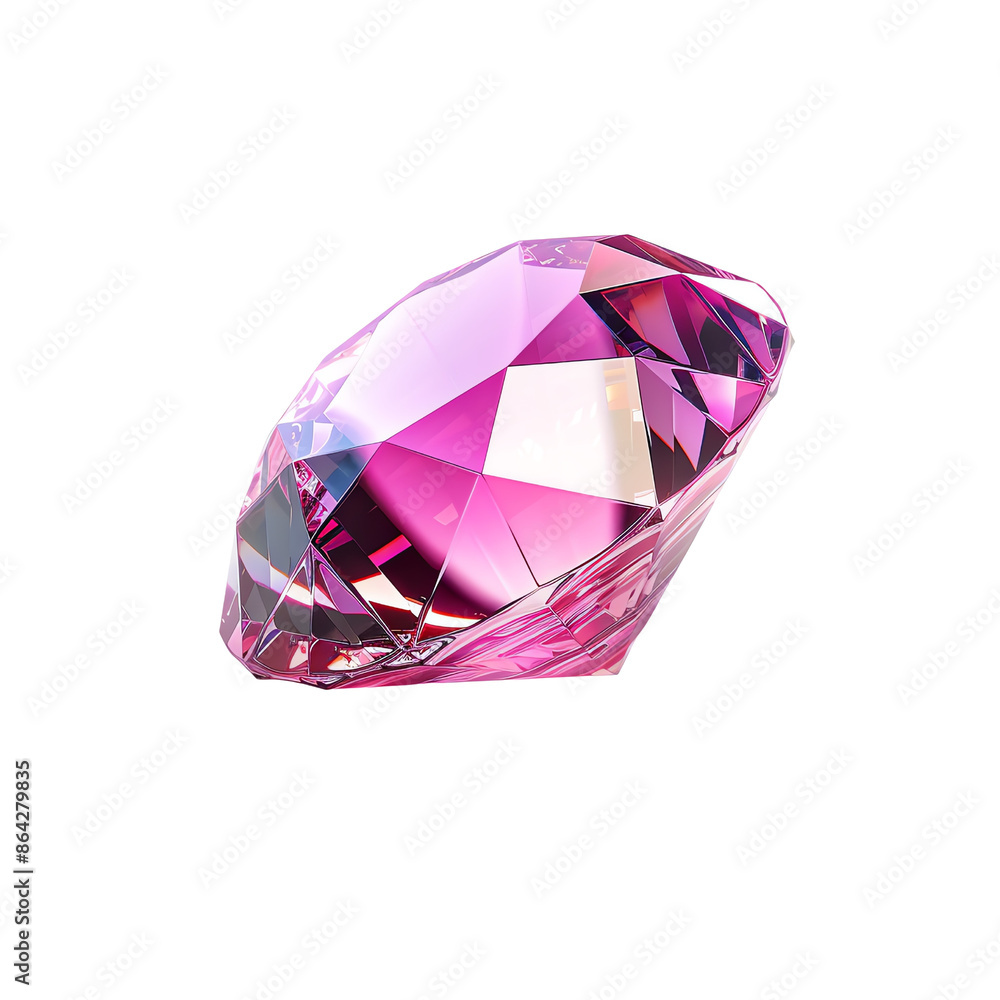 Close-up of a stunning, multi-faceted pink gemstone, beautifully illuminated, showcasing intricate details and sparkling brilliance. Close-up of a stunning, multi-faceted pink gemstone, beautifully illuminated, showcasing intricate details and sparkling brilliance.