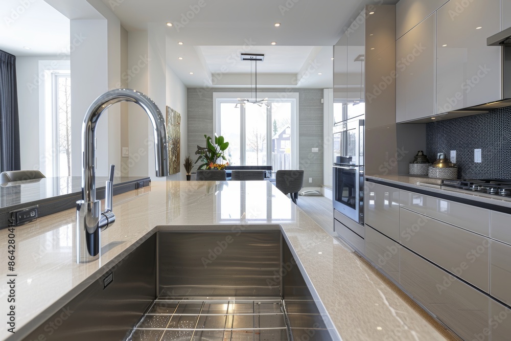 Modern Kitchen with Advanced Under Sink Water Filtration System for Efficient Design and Technology Modern Kitchen with Advanced Under Sink Water Filtration System for Efficient Design and Technology